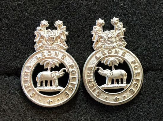 Gradia Militaria -  Sierra Leone Police, Senior Officers brushed silver collars