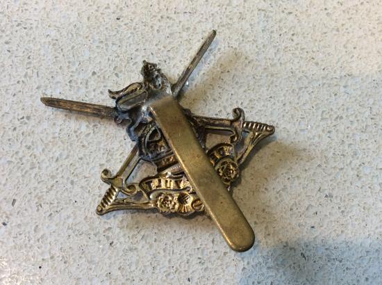 K/C Junior Leaders Brass Cap badge