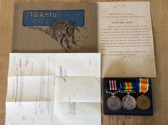 Gradia Militaria -  WW1 M.M & Pair to A.S.H PICKING 5th F.A AUST A.M.C