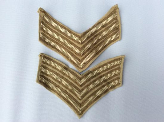 Gradia Militaria -  WW2 Tropical issue British/Commonwealth Sergeants stripes