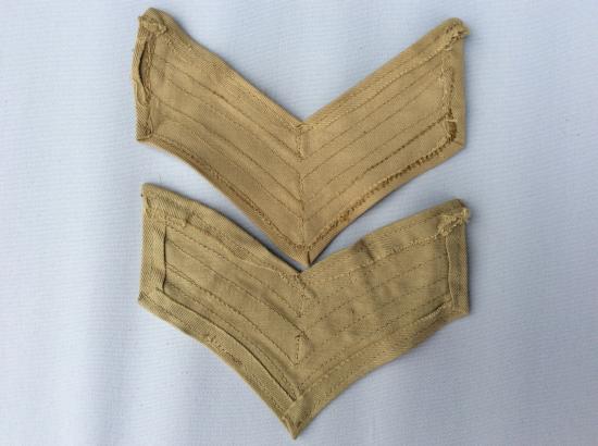 WW2 Tropical issue British/Commonwealth Sergeants stripes