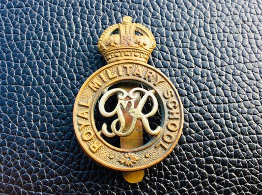 Gradia Militaria -  George VI Royal Military School bi-metal Cap badge