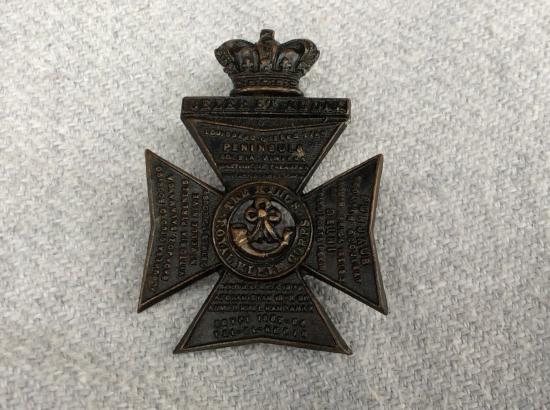 Gradia Militaria -  Q.V.C The Kings Royal Rifle Corps ( K.R.R.C) Cap badge