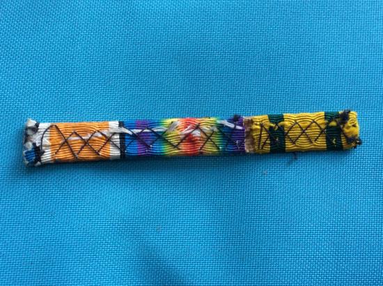 WW1 Full size medal ribbon bar for pair & Territorial medal