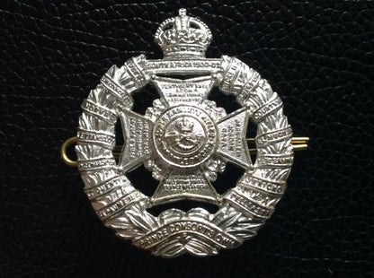 Gradia Militaria -  Tower Hamlets Rifles ( Rifle Brigade) Officers Silver Cap badge