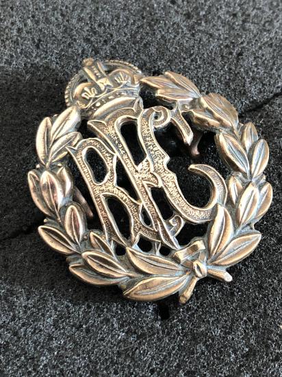 WW1 Royal Flying Corps ORs brass cap badge