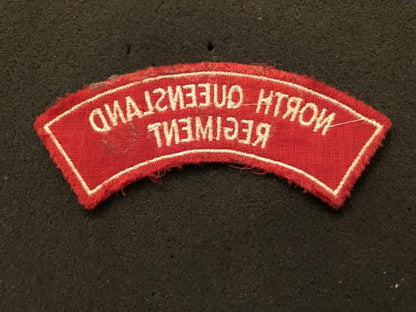 North Queensland Regiment bordered shoulder title