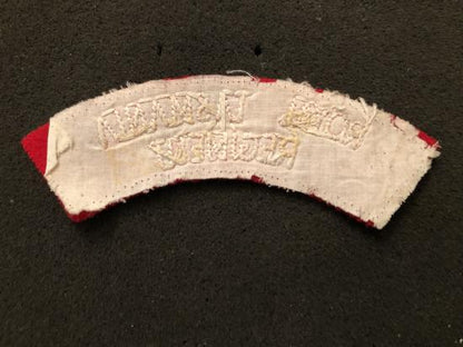 Royal Tasmania Regiment cloth shoulder title