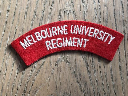 Gradia Militaria -  Melbourne University Regiment cloth shoulder title