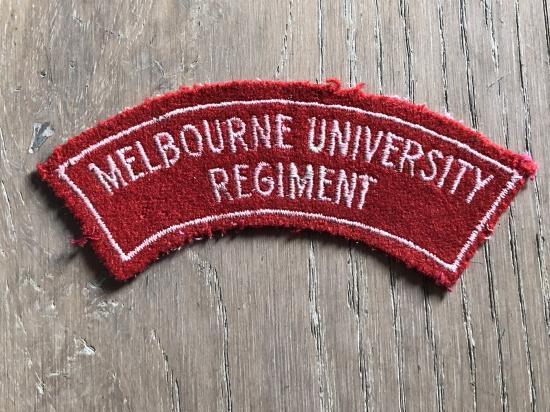 Gradia Militaria -  Melbourne University Regiment bordered shoulder title