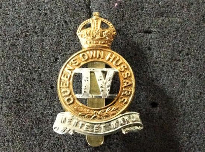 Gradia Militaria -  K/C 4th Queens Own Hussars Cap badge