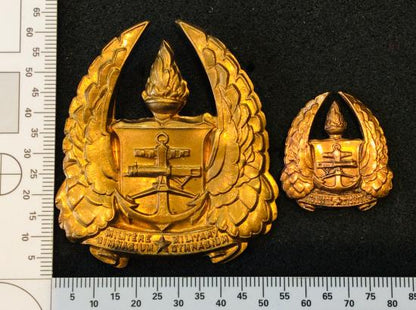Gradia Militaria -  S.A Military Gymnasium Cap/ Helmet Badge And collar