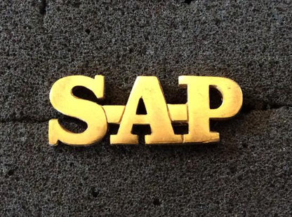 Gradia Militaria -  S.A.P ( South African Police) Shoulder title