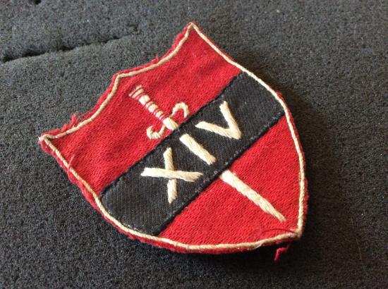 WW2 14th Army Locally Made formation sign