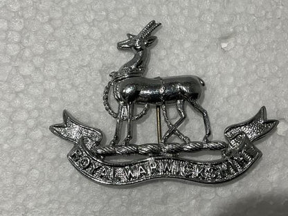 Gradia Militaria -  Royal Warwickshire Regiment chrome cap badge