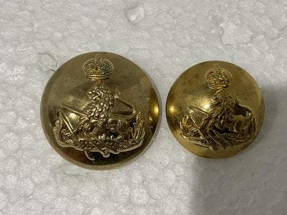 Gradia Militaria -  K/C B.S.A.P officers gilt button, 25mm & 20mm size