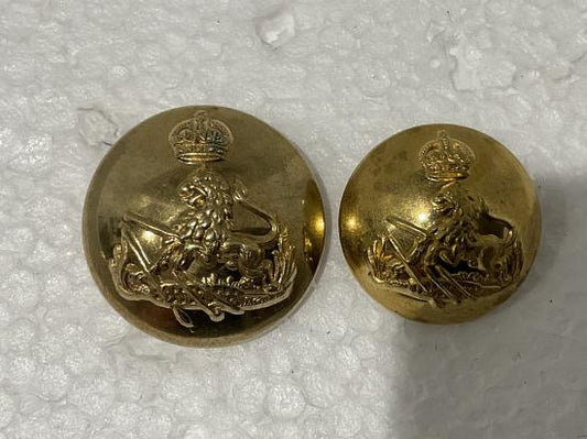 Gradia Militaria -  K/C B.S.A.P officers gilt button, 25mm & 20mm size