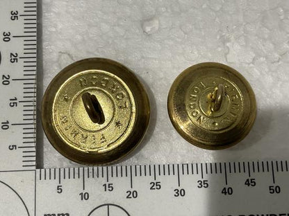 K/C B.S.A.P officers gilt button, 25mm & 20mm size