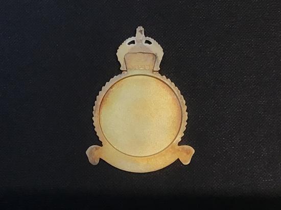 RAF 19 fighter squadron Battle of Britain silver/enamel commemorative plaque