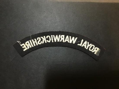 Royal Warwickshire Regiment cloth shoulder title