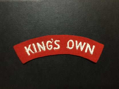 Gradia Militaria -  Kings Own Regiment cloth shoulder title