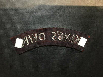 Kings Own Regiment cloth shoulder title