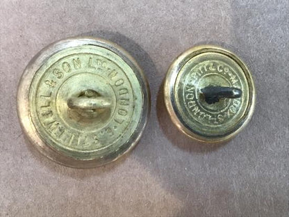 The York & Lancaster Regiment officers gilt buttons