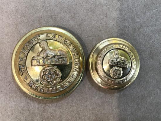 Gradia Militaria -  Post 1881 The East Lancashire Regiment officers buttons