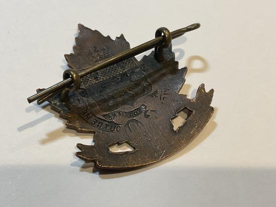 WW1 C.E.F 69th Batt, (St. John, Quebec) cap badge