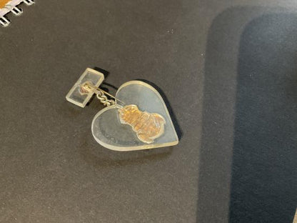 WW2 Royal Navy brass & Perspex  sweetheart badge