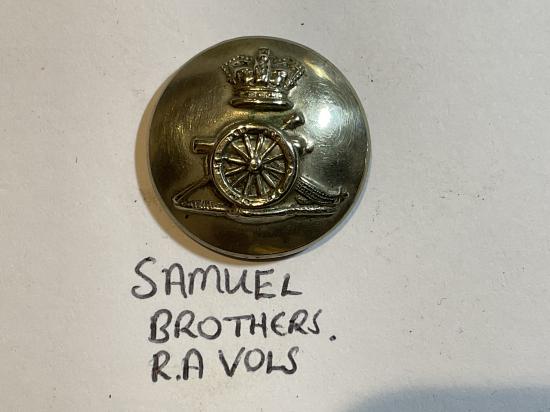 Gradia Militaria -  Q.V.C Royal Artillery Volunteers w/m button by SAMUEL