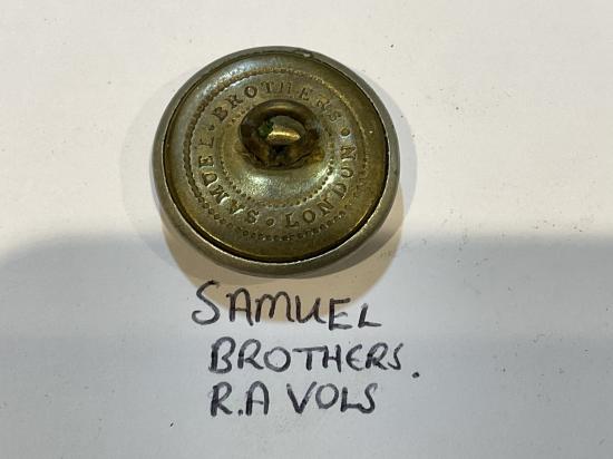 Q.V.C Royal Artillery Volunteers w/m button by SAMUEL