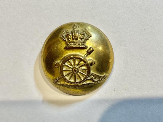 Gradia Militaria -  Victorian Royal Artillery officers large gilded brass button