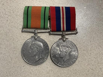 Gradia Militaria -  WW2 War & Defence medals , mounted for wear.