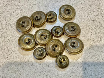 WW1 Other Ranks Tunic buttons by unusual maker
