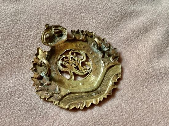 WW2 Royal Canadian Engineers brass cap badge