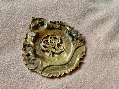 WW2 Royal Canadian Engineers brass cap badge