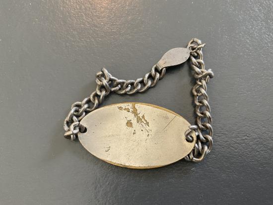 Private purchase I.D bracelet W.DORRINGTON 298 FIELD COMP R.E