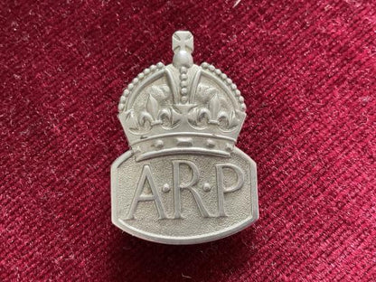 Gradia Militaria -  WW2 A.R.P button hole badge by Marples & Beasley