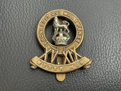 Gradia Militaria -  WW2 15th/19th The Kings Royal Lancers b/m cap badge