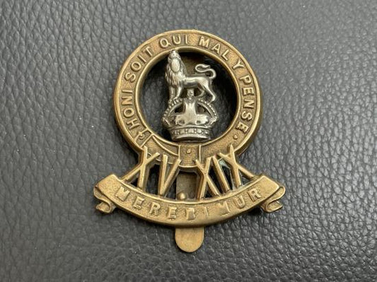 Gradia Militaria -  WW2 15th/19th The Kings Royal Lancers b/m cap badge