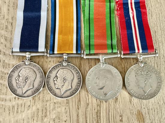 R.M.A /R.M medal group from WW1 to WW2, unusual