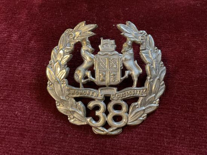Gradia Militaria -  Australian 38th Battalion, The Bendigo Regiment cap badge