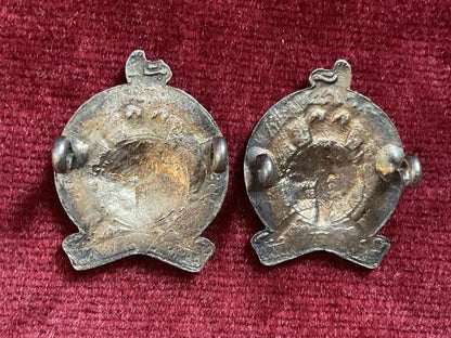 Q/C army legal corps collar badges