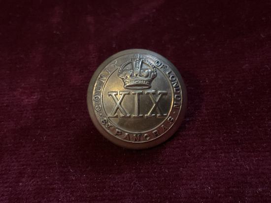 Gradia Militaria -  The 19th County of London Btn (St Pancras) button