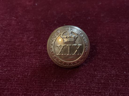 Gradia Militaria -  The 19th County of London (St Pancras) button