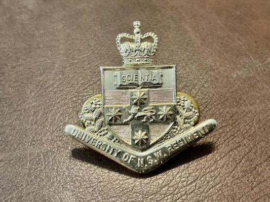 Gradia Militaria -  University of N.S.W Regiment anodised collar badge