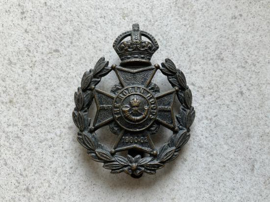 Gradia Militaria -  7th (The Robin Hoods) Bn, Notts & Derby cap badge