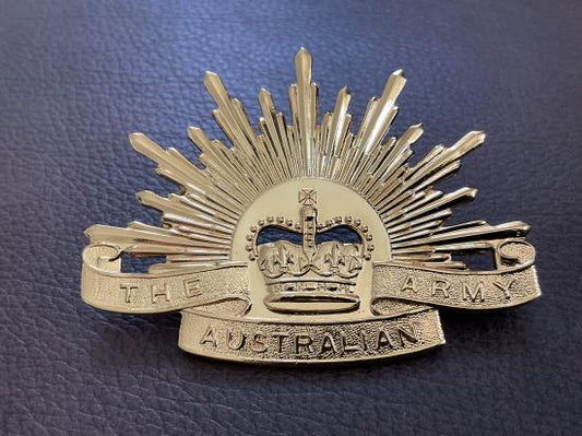 Gradia Militaria -  Australian military Forces current issue Rising Sun hat badge