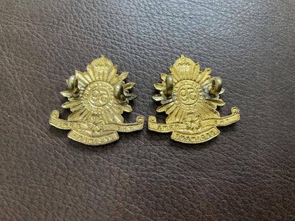 Australian 59th Hume Regiment pre 1942 collar badges